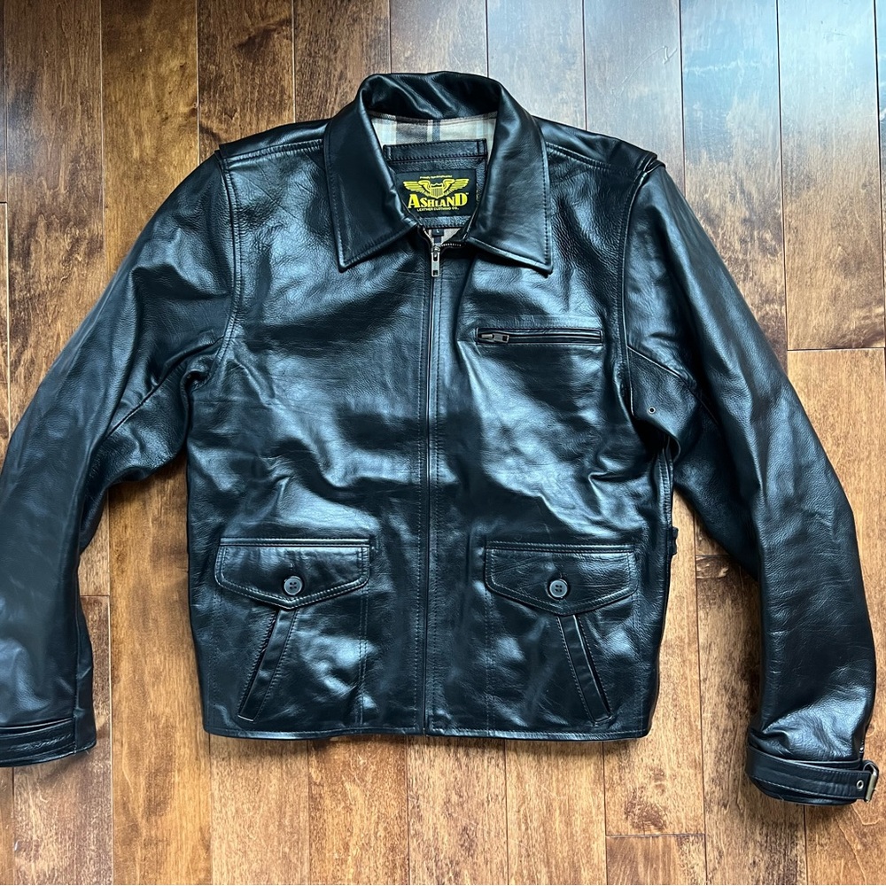 Ashland Patterson “Belstaff” inspired Black Leather Jacket